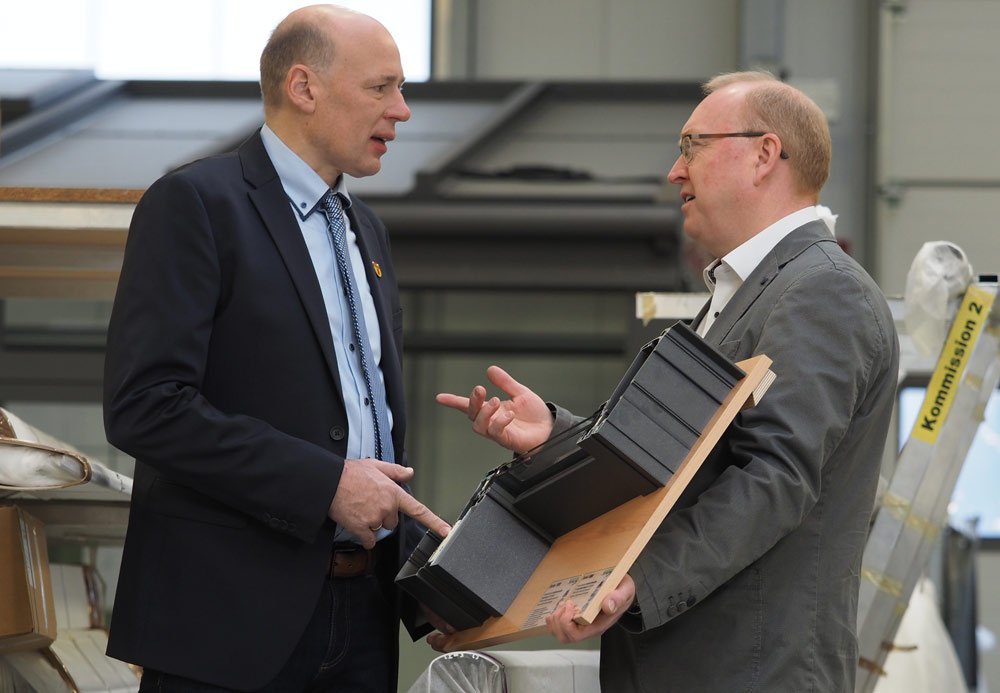 Bürgermeister Adams mit Ralf Schmidt