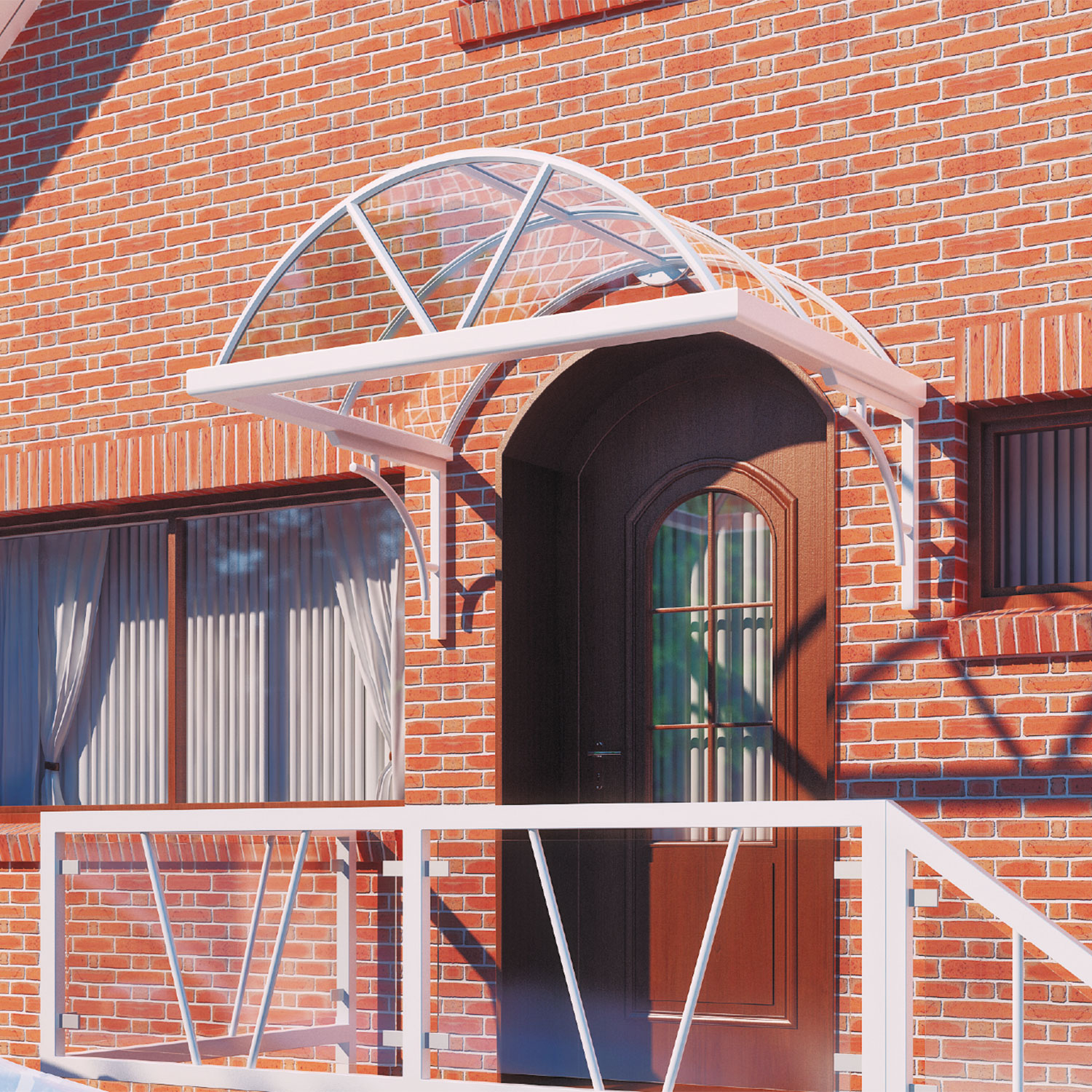 Vordach500_mit_Konsolen haustürvordach aus aluminium